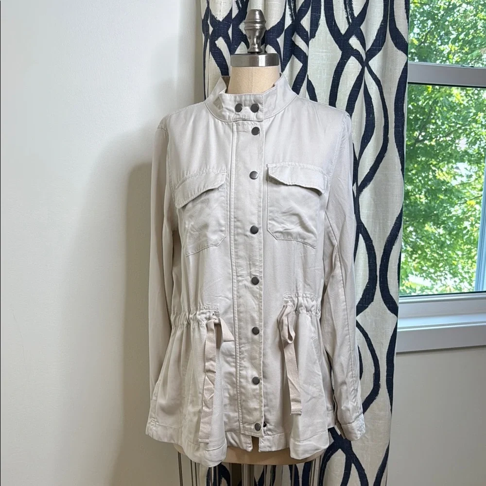 LOFT Cream Utility Jacket - Picture 2 of 5